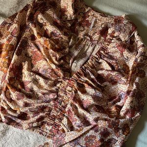 Free people silky blouse ~